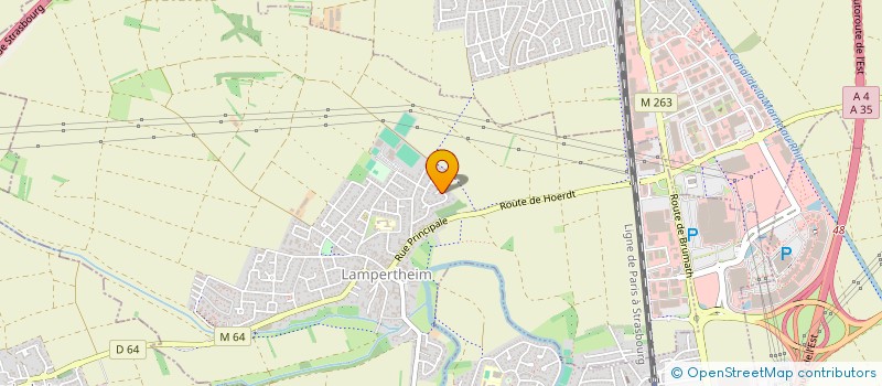 localisation de l'entreprise SCI DU SURY  LAMPERTHEIM