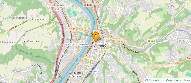 localisation de l'entreprise SCI DU SUZON  VIENNE