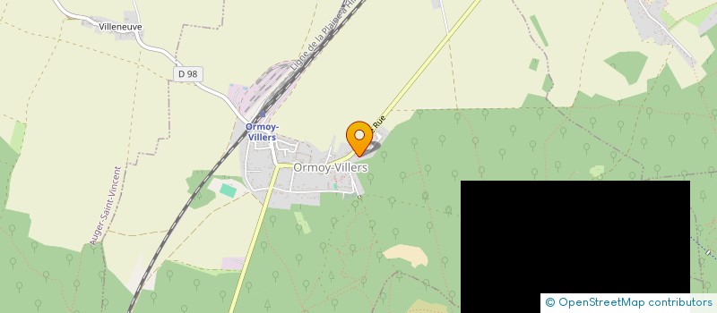 localisation de l'entreprise SCI DU SYLLA  ORMOY-VILLERS