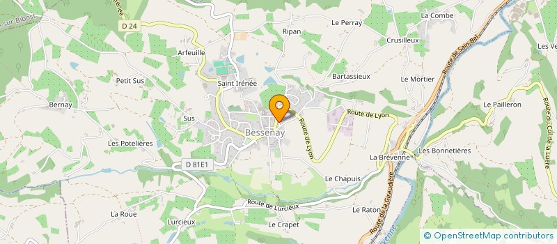 localisation de l'entreprise SCI DU TABAGNON  BESSENAY