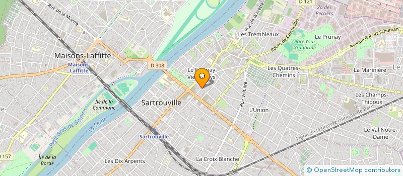 localisation de l'entreprise SCI DU TABELLION  SARTROUVILLE