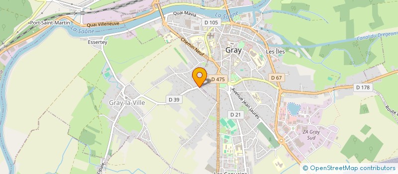 localisation de l'entreprise SCI DU TACOT  GRAY-LA-VILLE