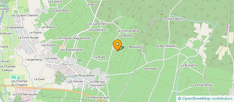 localisation de l'entreprise SCI DU TAMBOUR  BENAIS