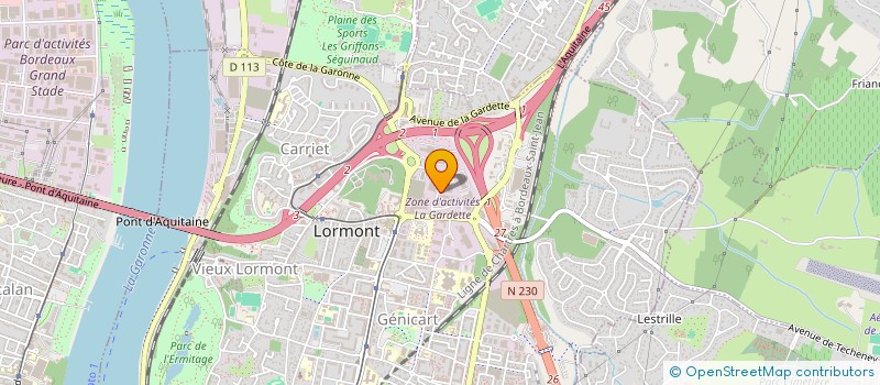 localisation de l'entreprise SCI DU TANDOU  LORMONT