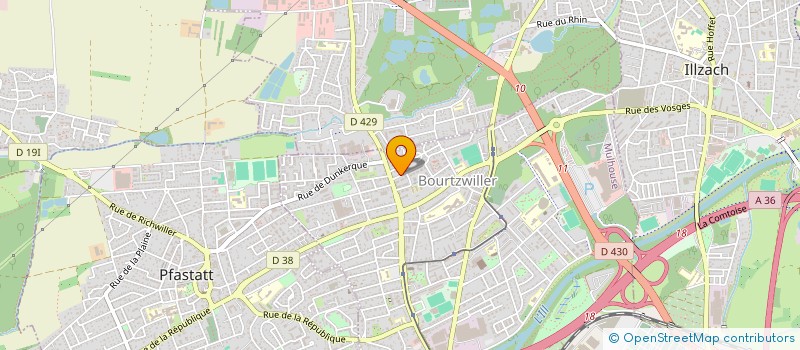 localisation de l'entreprise SCI DU TANNENWALD  MULHOUSE