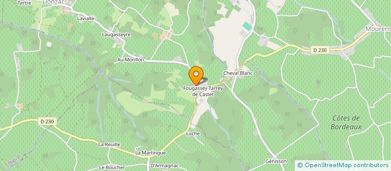 localisation de l'entreprise SCI DU TARREY DE CASTET  DONZAC