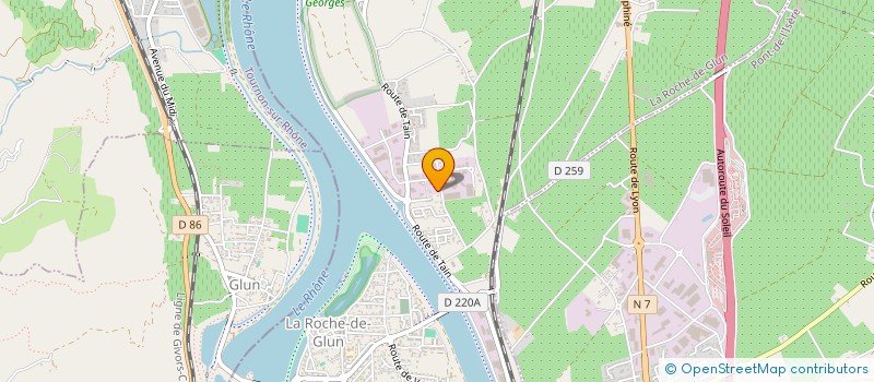 localisation de l'entreprise SCI DU TAUROBOLE  TAIN L HERMITAGE