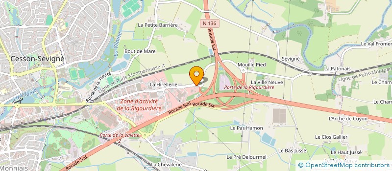 localisation de l'entreprise SCI DU TELEGRAPHE  CESSON-SEVIGNE
