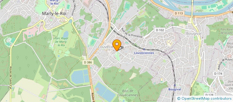 localisation de l'entreprise SCI DU TEMERAIRE  LOUVECIENNES