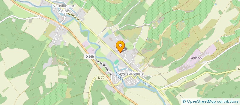 localisation de l'entreprise SCI DU TEMPLE  GYE-SUR-SEINE