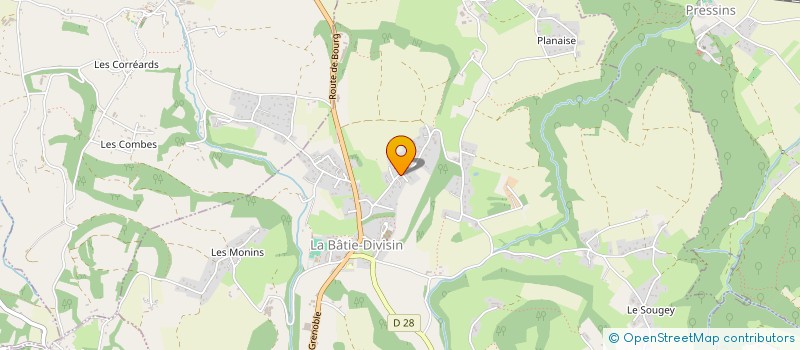 localisation de l'entreprise SCI DU TEMPLE  LES ABRETS-EN-DAUPHINE