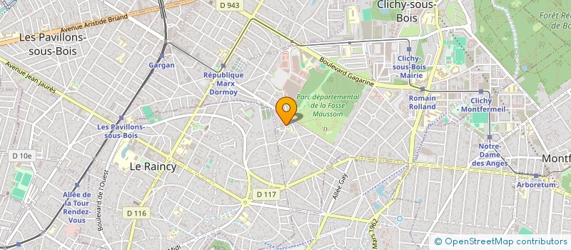 localisation de l'entreprise SCI DU TEMPLE à CLICHY-SOUS-BOIS