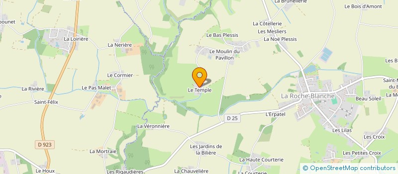 localisation de l'entreprise SCI DU TEMPLE  LA ROCHE-BLANCHE
