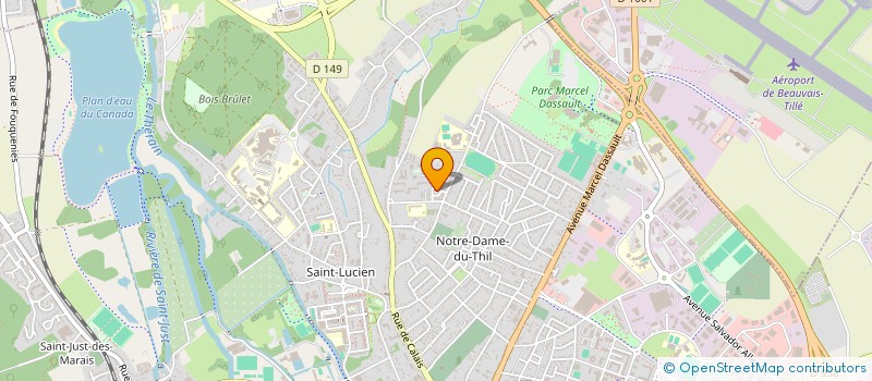 localisation de l'entreprise SCI DU TEMPLE  BEAUVAIS