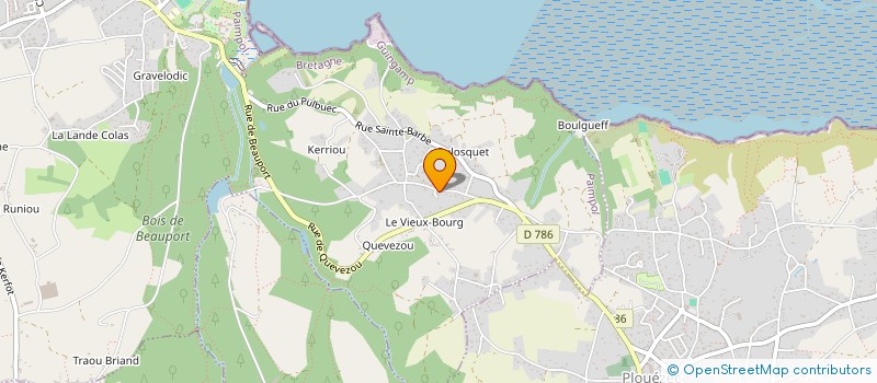 localisation de l'entreprise SCI DU TEMPLE  PAIMPOL