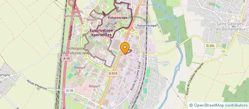 localisation de l'entreprise SCI DU TEMPS QUI PASSE  CHASSENEUIL-DU-POITOU