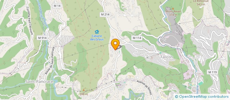 localisation de l'entreprise SCI DU TENNIS DE LA BASTIDE  FALICON