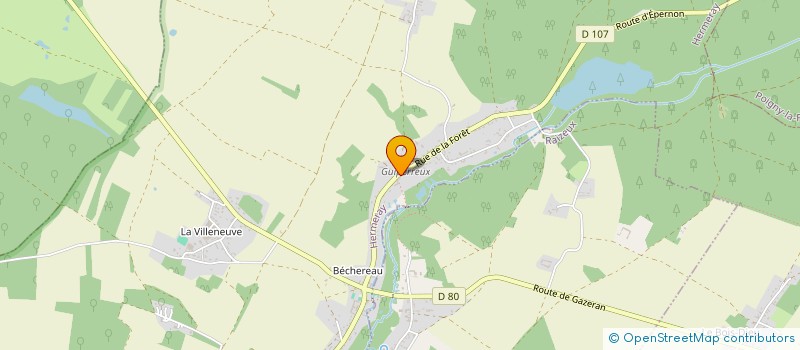 localisation de l'entreprise SCI DU TENNIS DES CHAISES  HERMERAY