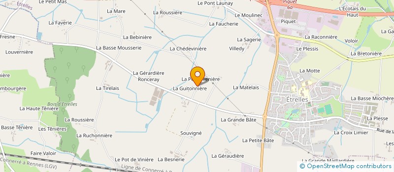 localisation de l'entreprise SCI DU TENO  ETRELLES