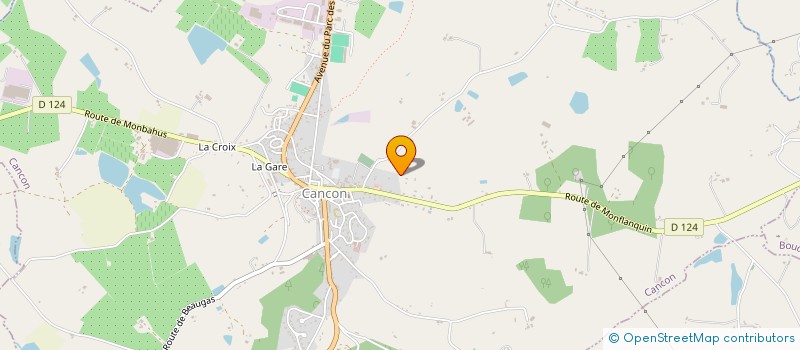 localisation de l'entreprise SCI DU TERME BLANC  CANCON