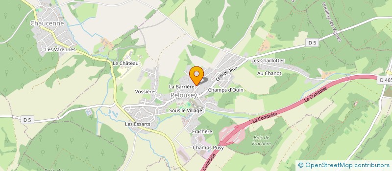 localisation de l'entreprise SCI DU TERNE  PELOUSEY