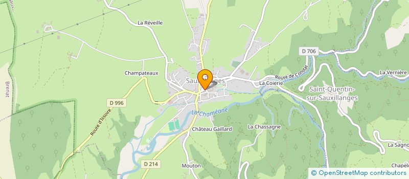 localisation de l'entreprise SCI DU TERRAIL  SAUXILLANGES