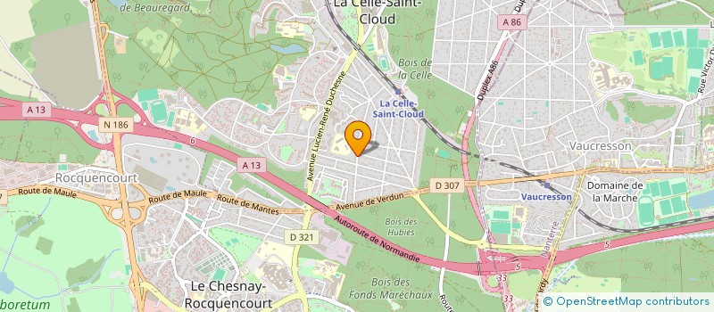 localisation de l'entreprise SCI DU TERRAIN PLAT  LA CELLE-SAINT-CLOUD