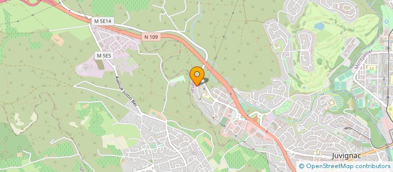 localisation de l'entreprise SCI DU TERRAL  JUVIGNAC