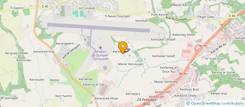 localisation de l'entreprise SCI DU TERRE PLEIN  PLUGUFFAN