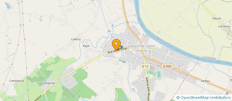 localisation de l'entreprise SCI DU TERRIL  LABASTIDE-SAINT-PIERRE