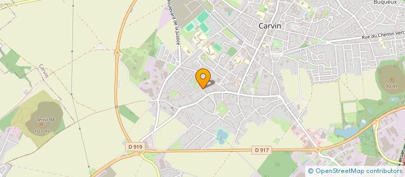 localisation de l'entreprise SCI DU TERRIL  CARVIN