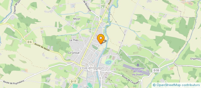 localisation de l'entreprise SCI DU TERROIR  L'ISLE-EN-DODON