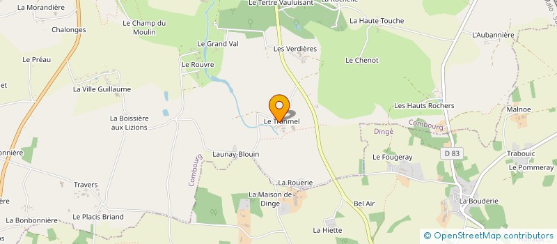 localisation de l'entreprise SCI DU TERROIR  COMBOURG