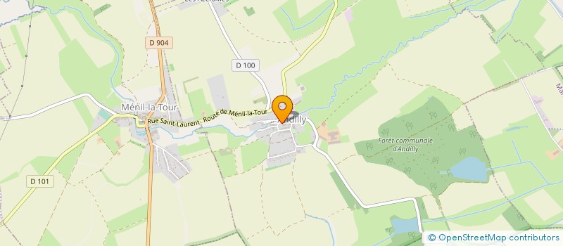 localisation de l'entreprise SCI DU TERROUIN  ANDILLY