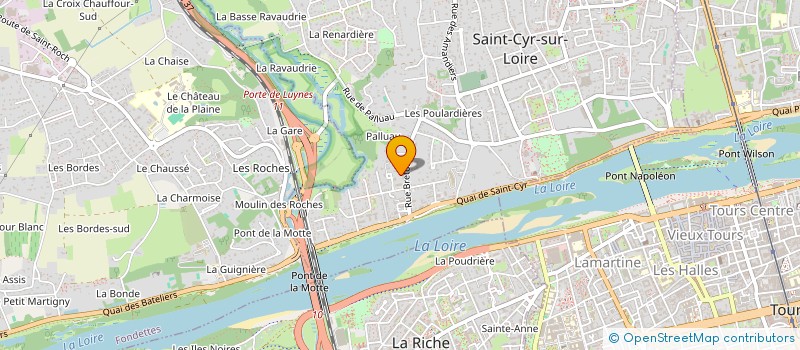 localisation de l'entreprise SCI DU TERTRE à SAINT-CYR-SUR-LOIRE