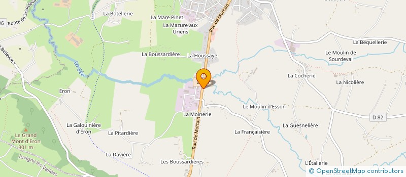 localisation de l'entreprise SCI DU TERTRE  SOURDEVAL