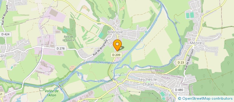 localisation de l'entreprise SCI DU TERTRE  ALLENJOIE