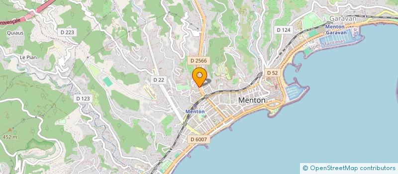 localisation de l'entreprise SCI DU TERTRE  MENTON