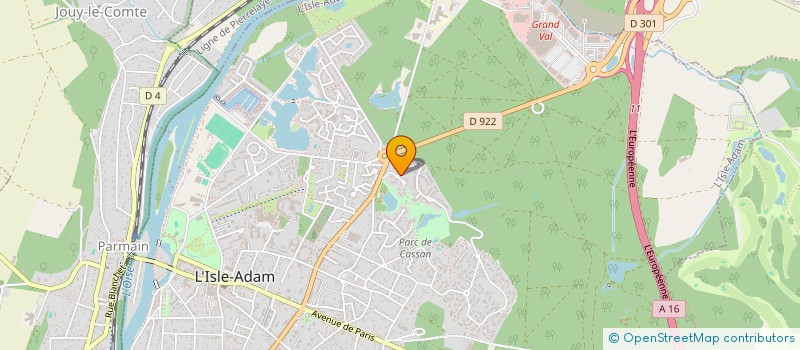 localisation de l'entreprise SCI DU TERTRE DE BREHAT à L'ISLE-ADAM