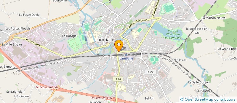 localisation de l'entreprise SCI DU TERTRE GICQUEL  LAMBALLE-ARMOR