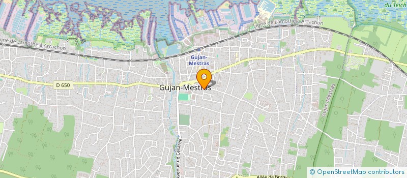 localisation de l'entreprise SCI DU TEYCHAN  GUJAN-MESTRAS