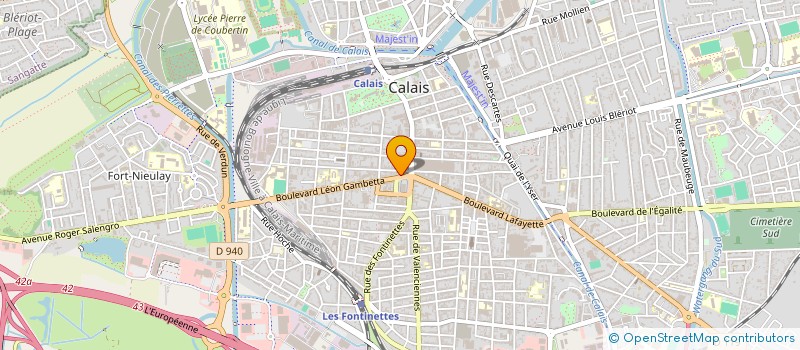 localisation de l'entreprise SCI DU THEATRE  CALAIS