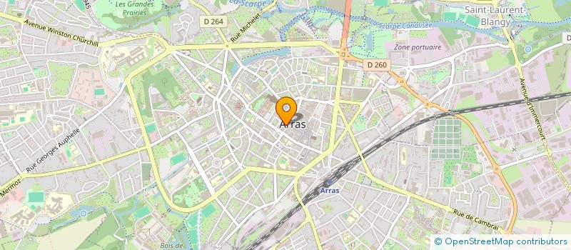 localisation de l'entreprise SCI DU THEATRE à ARRAS