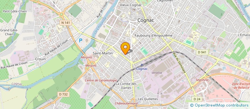 localisation de l'entreprise SCI DU THEATRE à COGNAC
