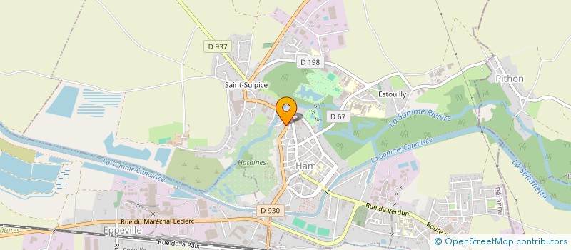 localisation de l'entreprise SCI DU THEATRE  HOMBLEUX