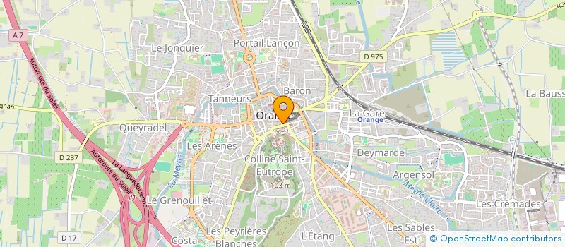 localisation de l'entreprise SCI DU THEATRE ANTIQUE  ORANGE