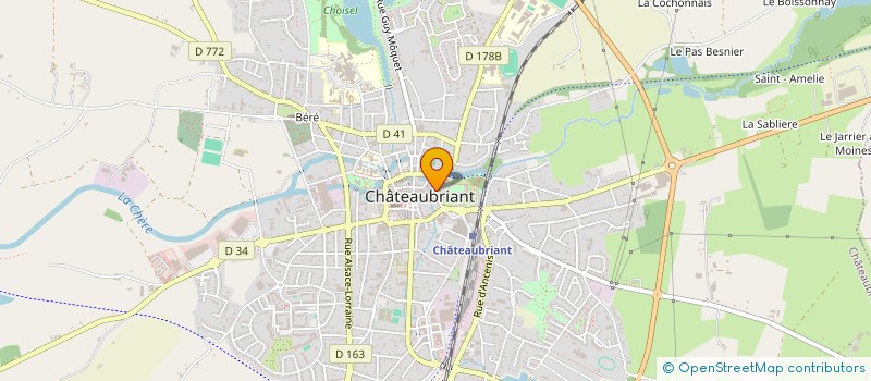 localisation de l'entreprise SCI DU THEATRE DE VERRE  CHATEAUBRIANT