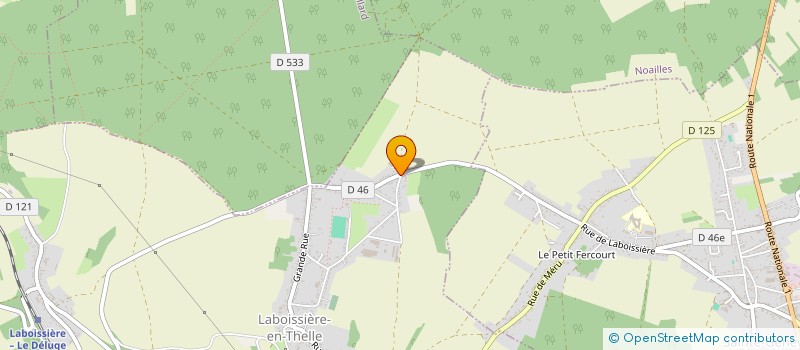 localisation de l'entreprise SCI DU THELLE  BEAUVAIS