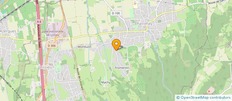 localisation de l'entreprise SCI DU THENAY  CHASSELAY