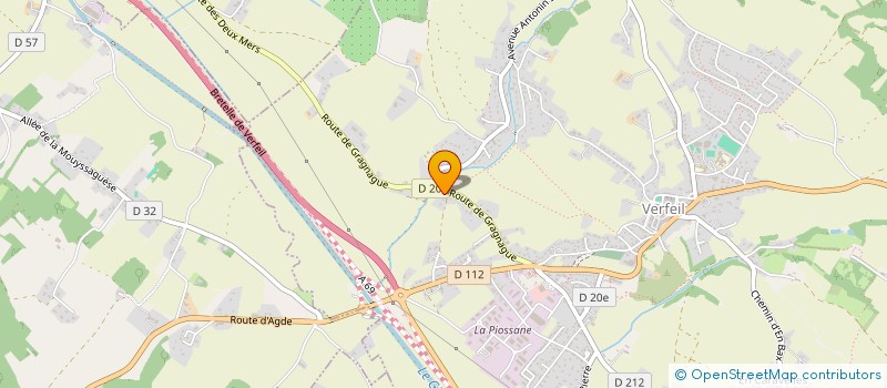 localisation de l'entreprise SCI DU THERON  VERFEIL